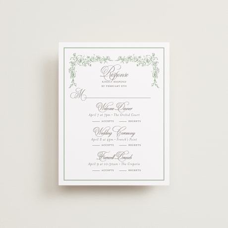Multi-Event RSVP Cards