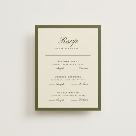 Multi-Event RSVP Cards