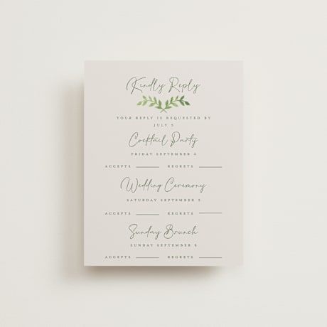 Multi-Event RSVP Cards