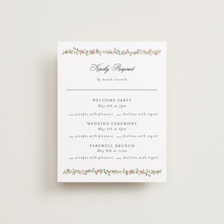 Multi-Event RSVP Cards