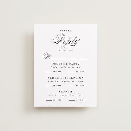 Multi-Event RSVP Cards