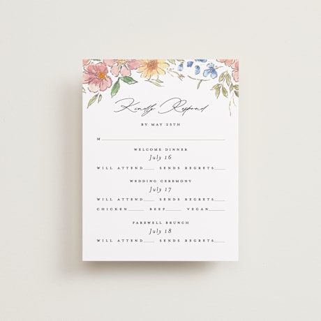 Multi-Event RSVP Cards