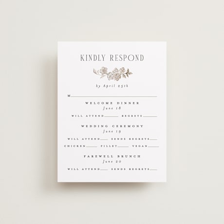 Multi-Event RSVP Cards