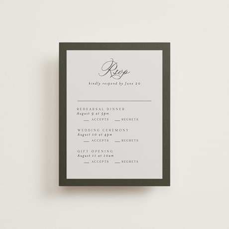 Multi-Event RSVP Cards