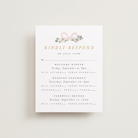 Multi-Event RSVP Cards