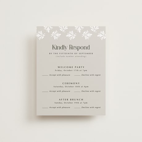 Multi-Event RSVP Cards