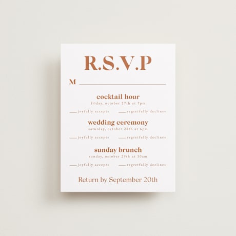 Multi-Event RSVP Cards