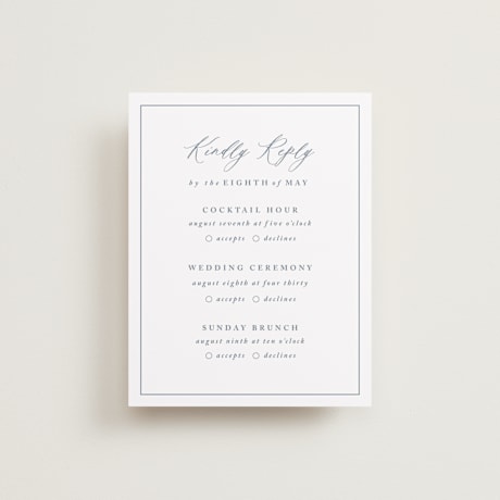 Multi-Event RSVP Cards