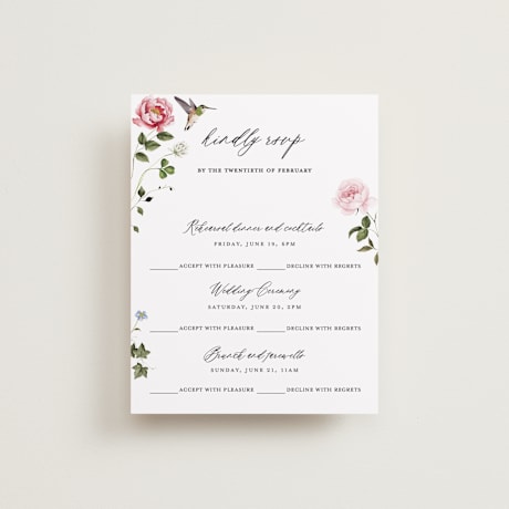 Multi-Event RSVP Cards