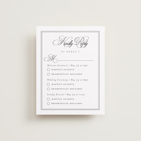 Multi-Event RSVP Cards