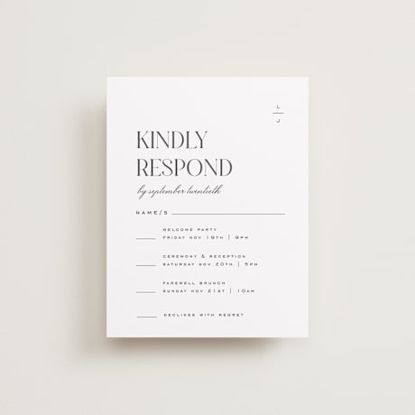 Multi-Event RSVP Cards