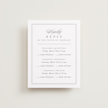 Multi-Event RSVP Cards