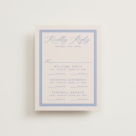 Multi-Event RSVP Cards