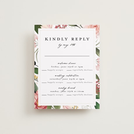 Multi-Event RSVP Cards