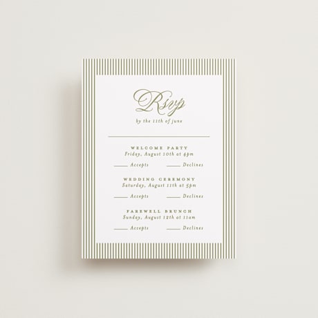 Multi-Event RSVP Cards