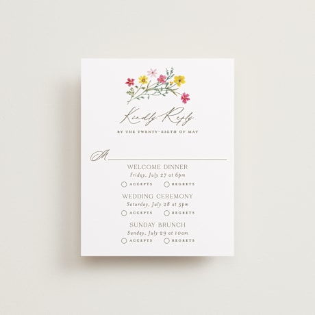 Multi-Event RSVP Cards