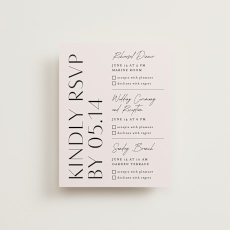 Multi-Event RSVP Cards