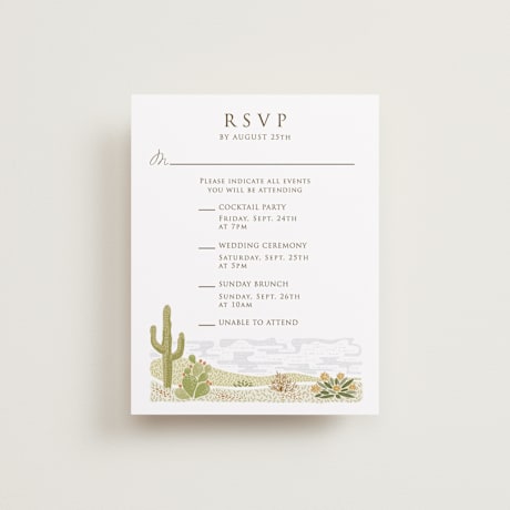 Multi-Event RSVP Cards