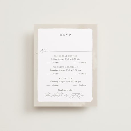 Multi-Event RSVP Cards