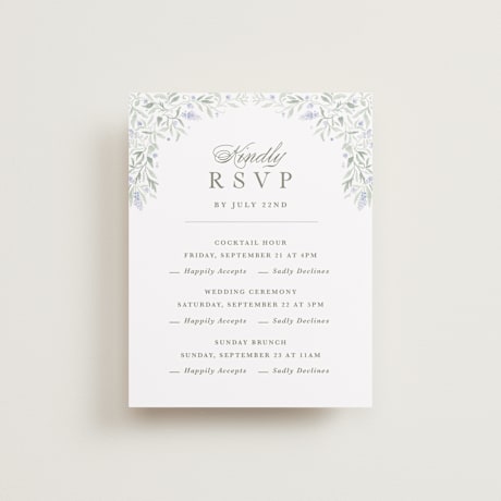 Multi-Event RSVP Cards