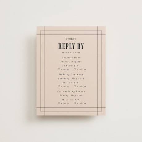 Multi-Event RSVP Cards
