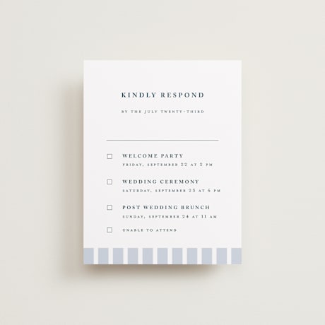 Multi-Event RSVP Cards