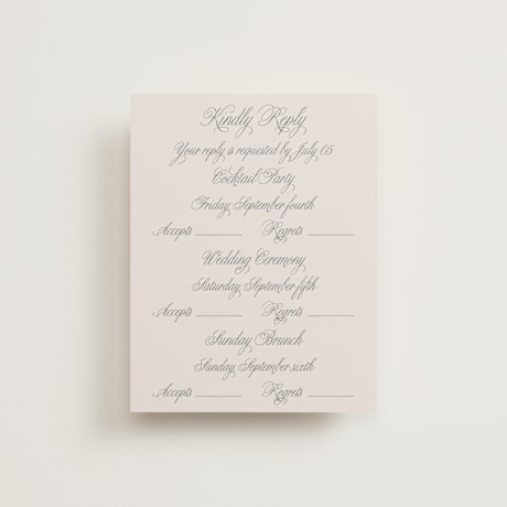 Multi-Event RSVP Cards