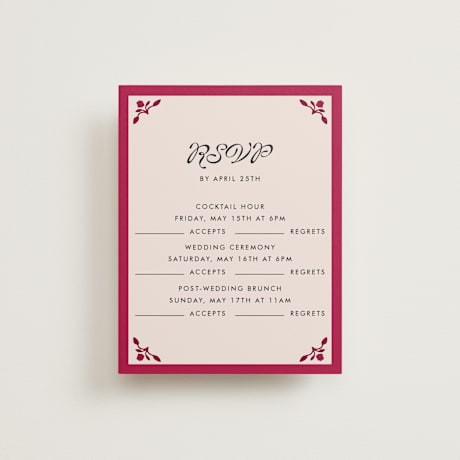 Multi-Event RSVP Cards