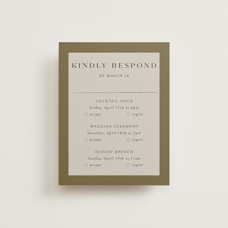 Multi-Event RSVP Cards