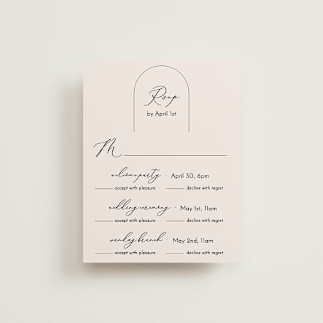 Multi-Event RSVP Cards