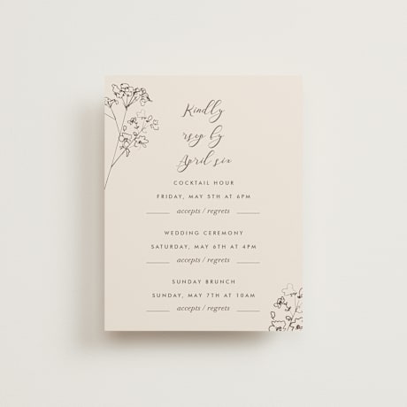 Multi-Event RSVP Cards