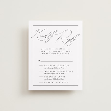 Multi-Event RSVP Cards