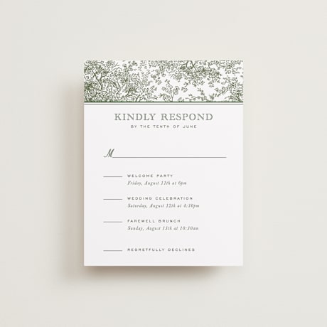 Multi-Event RSVP Cards