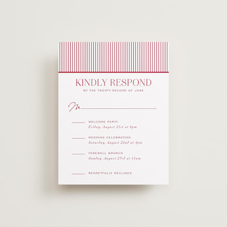 Multi-Event RSVP Cards