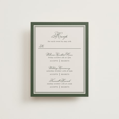 Multi-Event RSVP Cards