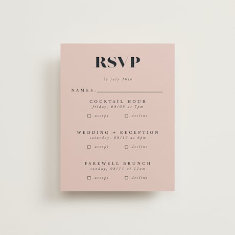 Multi-Event RSVP Cards
