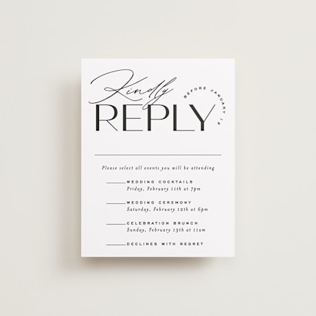 Multi-Event RSVP Cards