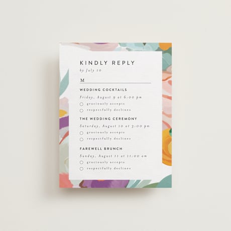Multi-Event RSVP Cards