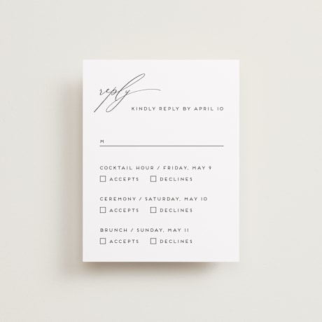 Multi-Event RSVP Cards