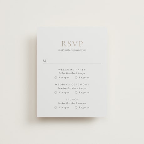 Multi-Event RSVP Cards