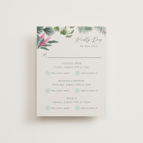 Multi-Event RSVP Cards