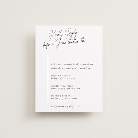 Multi-Event RSVP Cards