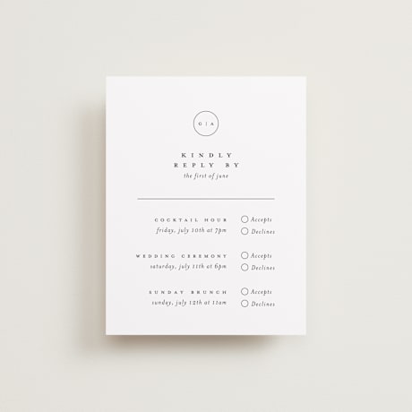 Multi-Event RSVP Cards