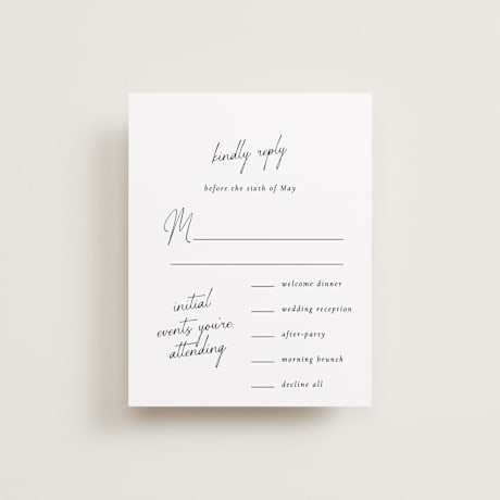 Multi-Event RSVP Cards