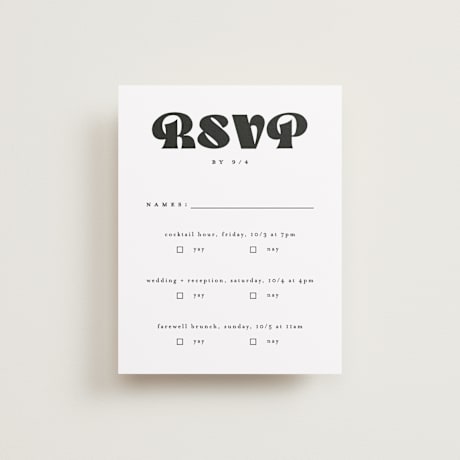 Multi-Event RSVP Cards