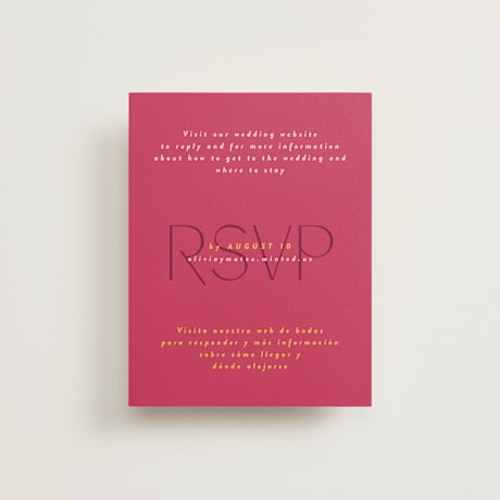 RSVP Online Enclosure Cards