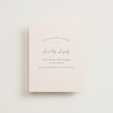RSVP Online Enclosure Cards