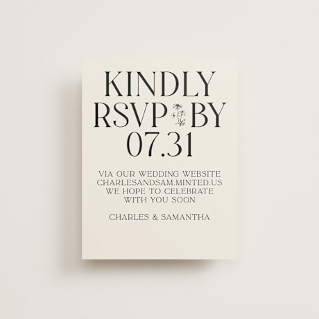 RSVP Online Enclosure Cards