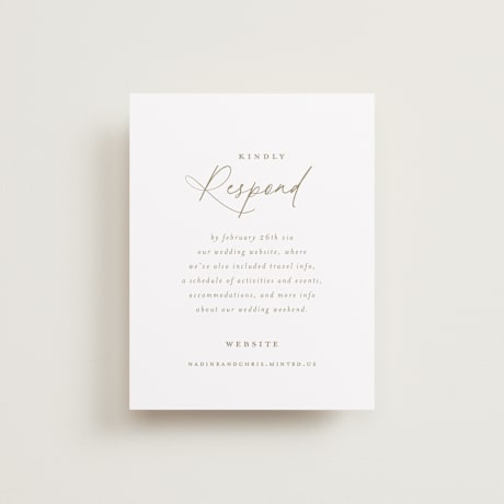 RSVP Online Enclosure Cards