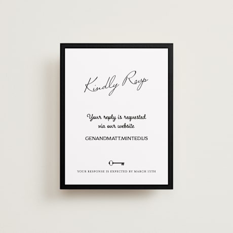 RSVP Online Enclosure Cards